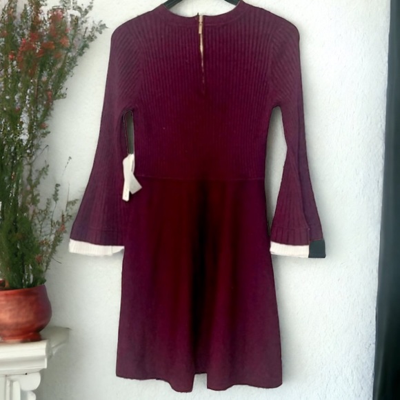 Eliza J Fit & Flare Long Sleeve Fit & Flare Sweater Mini Dress By Nordstrom - Picture 4 of 6